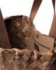 Naghedi Naghedi Medium Woven Stripe Suede & Fabric Tote - 3