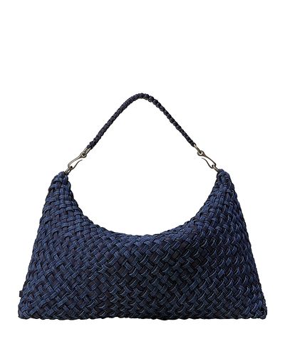 Naghedi Naghedi Porto Medium Double Weave Half Moon Bag