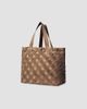 NAGHEDI Women's Como Medium Striped Suede Tote Bag - 4