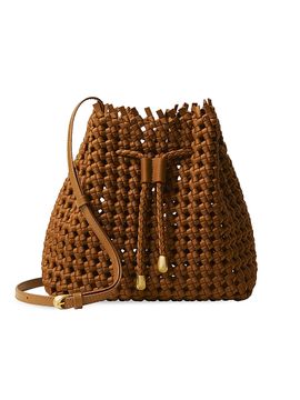 Naghedi Women's Mallorca Open Weave Bucket Bag