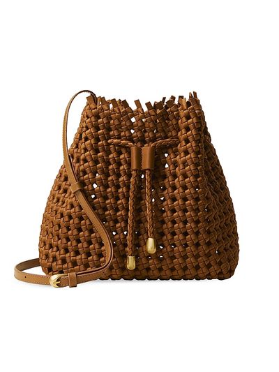 Naghedi Women's Mallorca Open Weave Bucket Bag