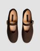 NAGHEDI Women's Marais Satin Mary Jane Flats - 2