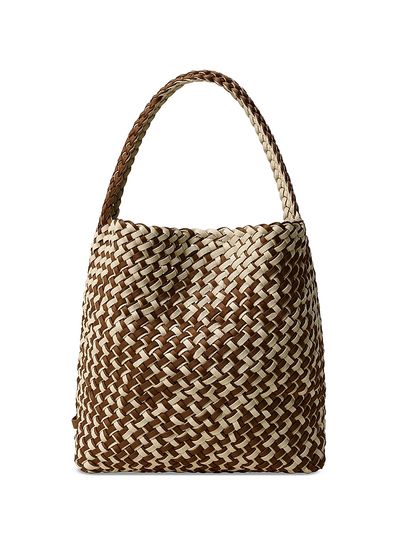 NAGHEDI Women's Nomad Medium Double Weave Denim Hobo Shoulder Bag