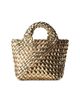Naghedi Women's St. Barths Petit Double Weave Metallic Top Handle Bag - 1