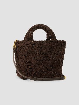 NAGHEDI Women's St. Barths Petit Nest Weave Top Handle Bag