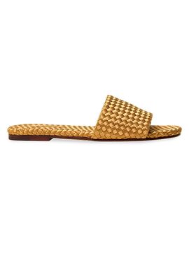 Naghedi Women's St. Barths Satin Slide Sandals