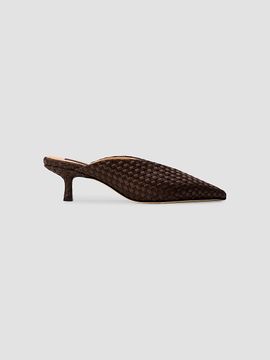 NAGHEDI Women's Strada Satin Kitten Heels