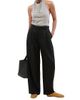 NAGHEDI Women's Sydney Satin Mary Jane Flats - 6