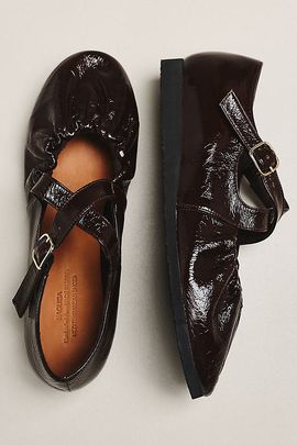 Naguisa Bec Scrunch Cross Mary Janes