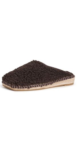 Naguisa Naguisa Namo Teddy Slides Dark Brown