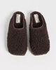 Naguisa Naguisa Namo Teddy Slides Dark Brown - 5