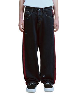 Nahmias Nahmias Baggy Fit Destroyed Denim Track Jeans