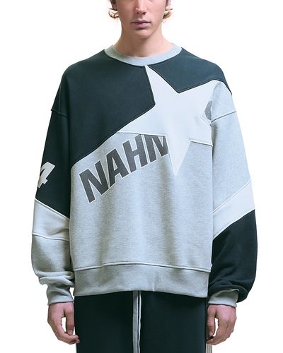 Nahmias Nahmias Mvp Logo Star Cotton Crewneck Sweatshirt