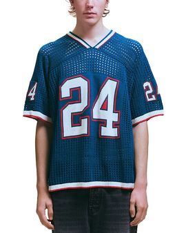 Nahmias Nahmias V Neck Knit Jersey Varsity Shirt
