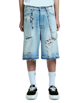 Nahmias Nahmias Venice Relaxed Fit Distressed Jean Shorts