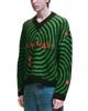 Nahmias Nahmias Wipeout Knit V Neck Logo Sweater - 2