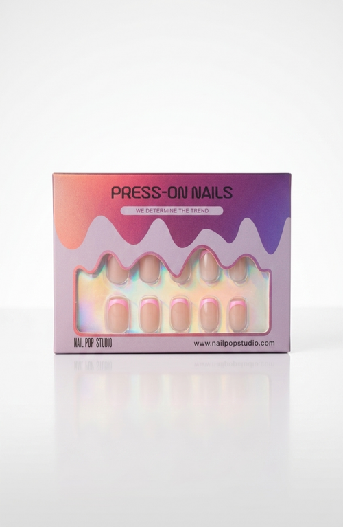 Nail Pop Studio Nail Pop Studio Classic French Square Press On Nails