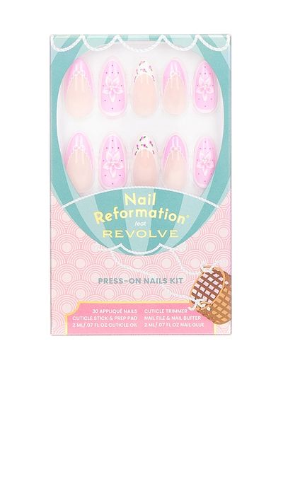 Nail Reformation Nail Reformation x REVOLVE Pink Cushion Press On Nails