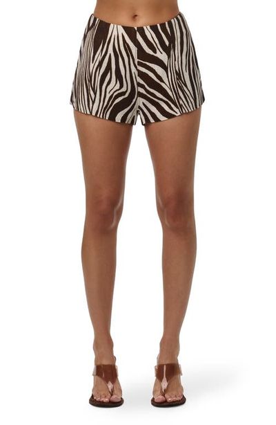 Naked Wardrobe Naked Wardrobe Abstract Animal Print Shorts