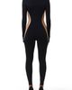 Naked Wardrobe Naked Wardrobe Body Flex Two-Tone Jumpsuit - 2