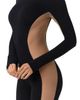 Naked Wardrobe Naked Wardrobe Body Flex Two-Tone Jumpsuit - 3