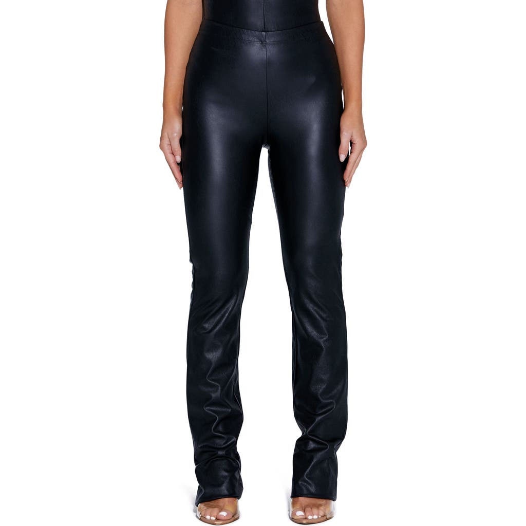 Naked Wardrobe Naked Wardrobe Bootcut Faux Leather Pants