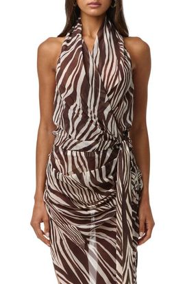 Naked Wardrobe Naked Wardrobe Chiffon Halter Top