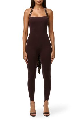 Naked Wardrobe Naked Wardrobe Chiffon Strap Stirrup Jumpsuit