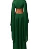 Naked Wardrobe Naked Wardrobe Cutout Satin Maxi Dress - 2