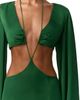 Naked Wardrobe Naked Wardrobe Cutout Satin Maxi Dress - 4