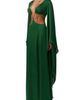 Naked Wardrobe Naked Wardrobe Cutout Satin Maxi Dress - 5