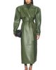 Naked Wardrobe Naked Wardrobe Double Collar Faux Leather Trench Coat - 1