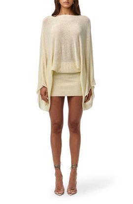 Naked Wardrobe Naked Wardrobe Drape Sleeve Knit Minidress
