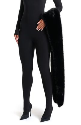 Naked Wardrobe Naked Wardrobe Faux Fur Shawl