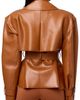 Naked Wardrobe Naked Wardrobe Faux Leather Crop Trench Coat - 2