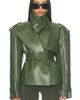 Naked Wardrobe Naked Wardrobe Faux Leather Short Trench - 1