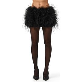 Naked Wardrobe Naked Wardrobe Feather Miniskirt