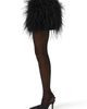 Naked Wardrobe Naked Wardrobe Feather Miniskirt - 3