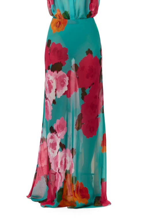 Naked Wardrobe Naked Wardrobe Floral Print Chiffon Maxi Skirt