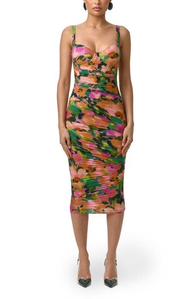 Naked Wardrobe Naked Wardrobe Floral Sleeveless Open Back Body-Con Dress