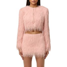 Naked Wardrobe Naked Wardrobe Fringe Crop Jacket