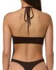 Naked Wardrobe Naked Wardrobe Halter Deep V-Neck Bodysuit - 2