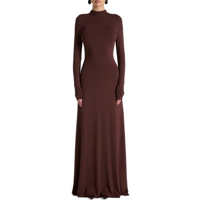 ae corduroy long sleeve babydoll dress Umgee Corduroy Tiered Babydoll Dress Brown / M main image 0