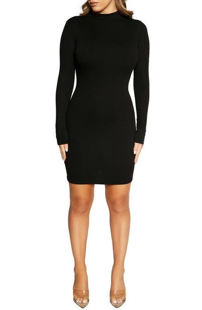 Naked Wardrobe Naked Wardrobe Long Sleeve Rib Sweater Dress