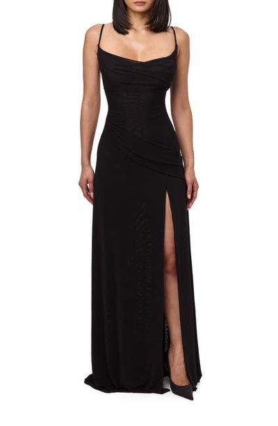 Naked Wardrobe Naked Wardrobe Mesh Overlay Maxi Dress