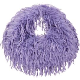 Naked Wardrobe Naked Wardrobe Micro Mini Faux Feather Handbag