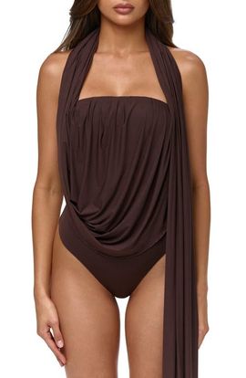 Naked Wardrobe Naked Wardrobe Naked Draped Bodysuit