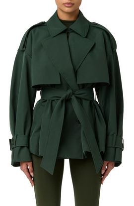 Naked Wardrobe Naked Wardrobe Nylon Bubble Trench Coat