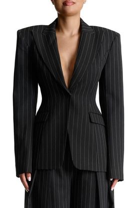 Naked Wardrobe Naked Wardrobe Pinstripe Blazer
