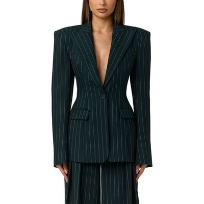 Naked Wardrobe Naked Wardrobe Pinstriped Suited Blazer